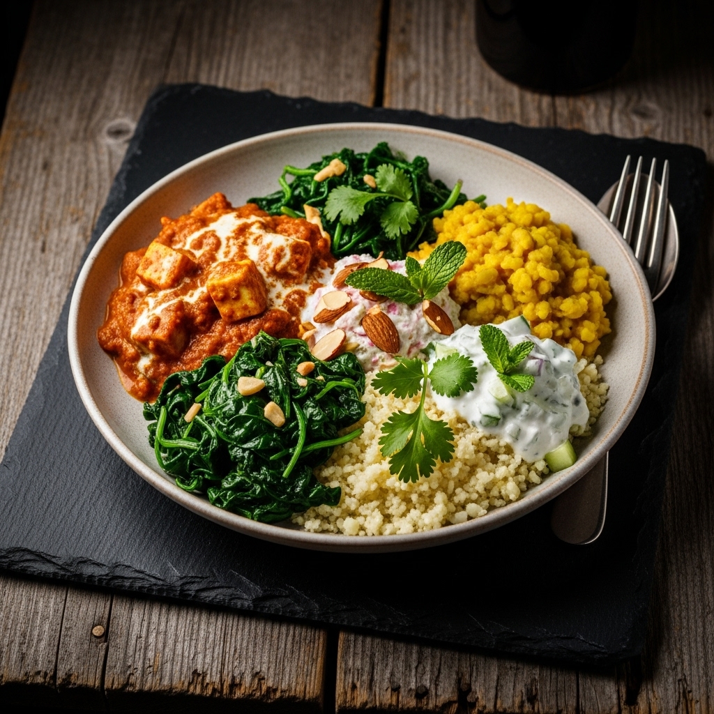 Revitalizing Keto Indian Lunch Bowl