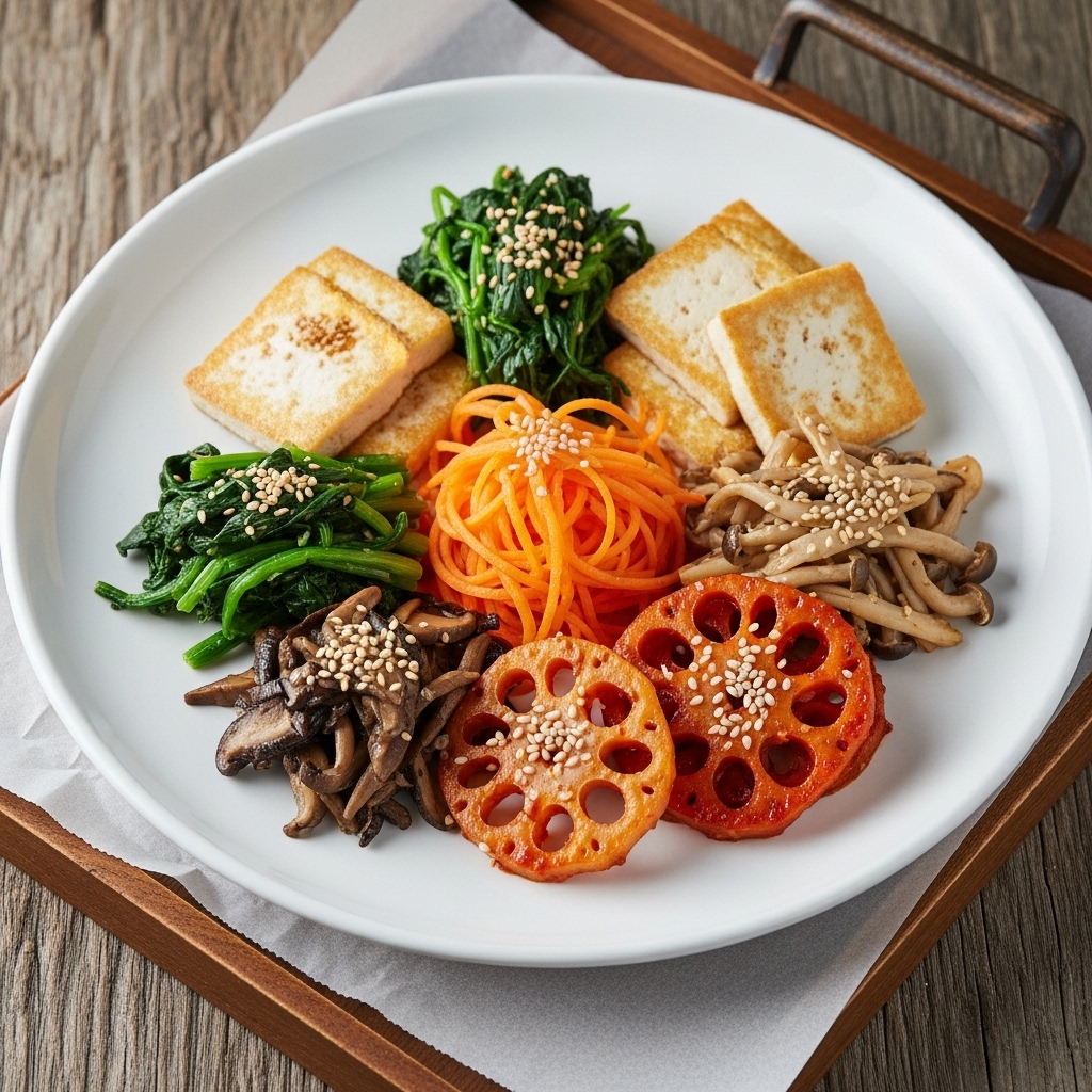 Revitalizing Korean Vegetarian Dinner