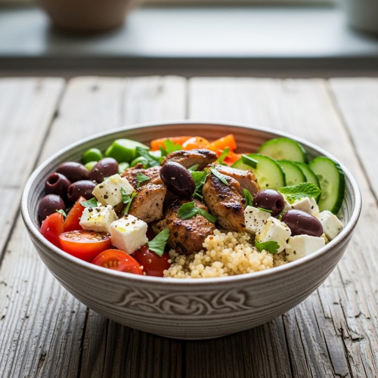 Revitalizing Mediterranean Bowl for High-Protein Energy Boost