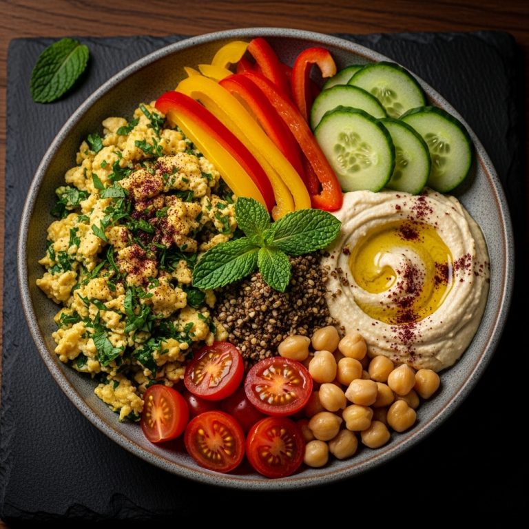 Revitalizing Middle Eastern Brunch Bowl