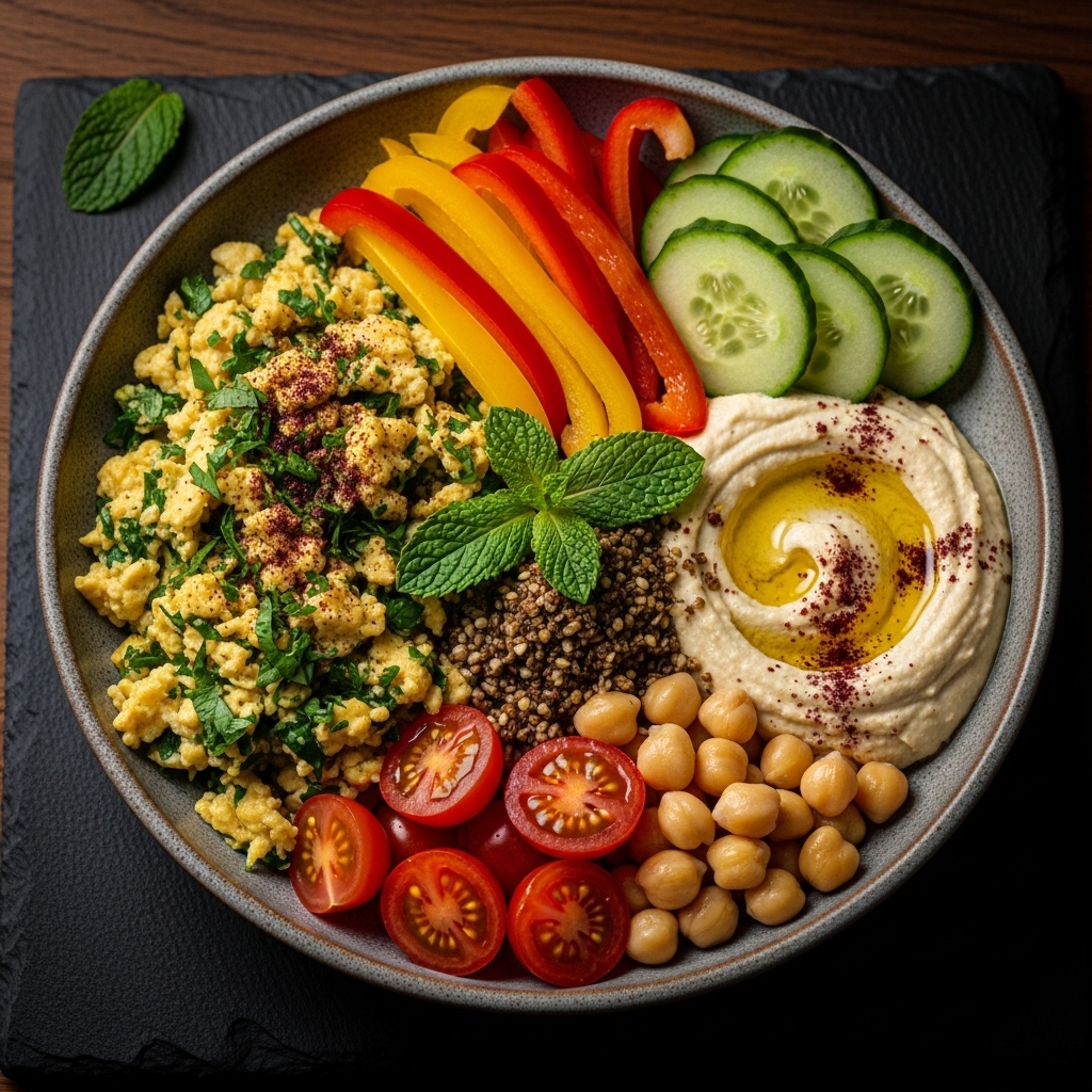 Revitalizing Middle Eastern Brunch Bowl