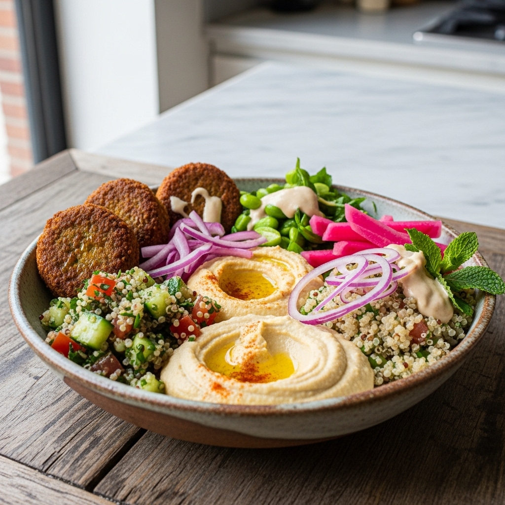 Revitalizing Middle Eastern Vegan Brunch Bowl