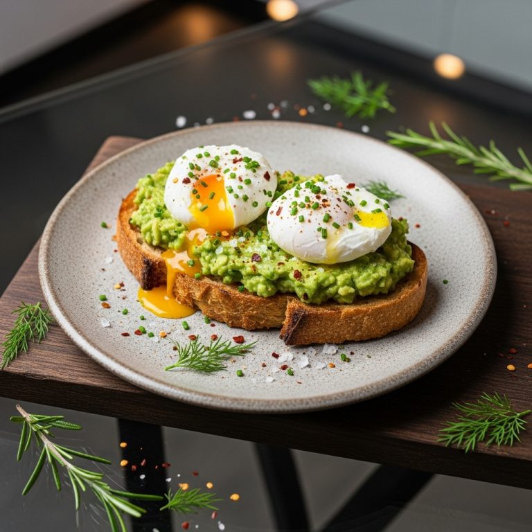 Revitalizing Protein-Packed Avocado Toast with Poached Eggs