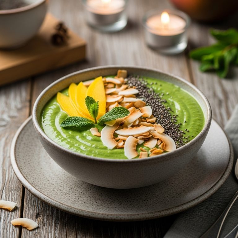Revitalizing Thai Green Smoothie Bowl (Vegan)
