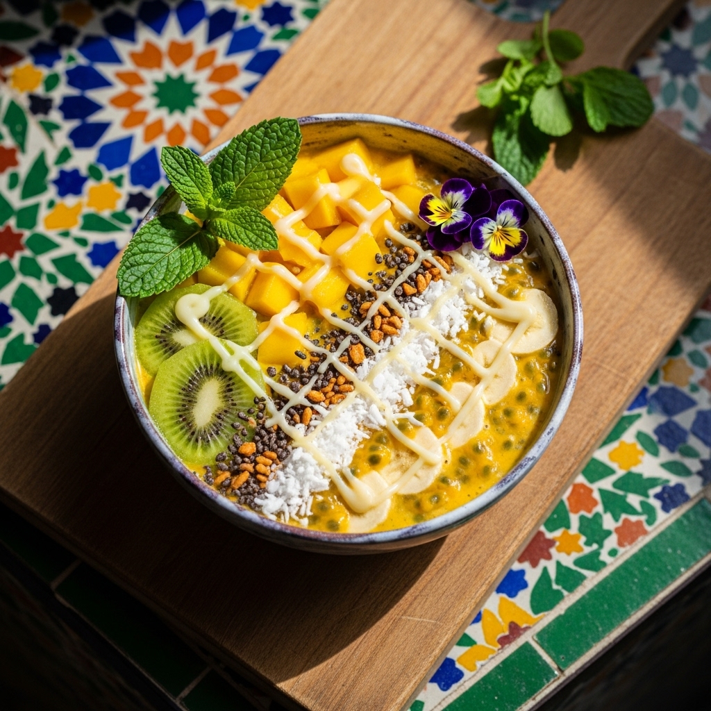 Revitalizing Vietnamese Breakfast Smoothie Bowl