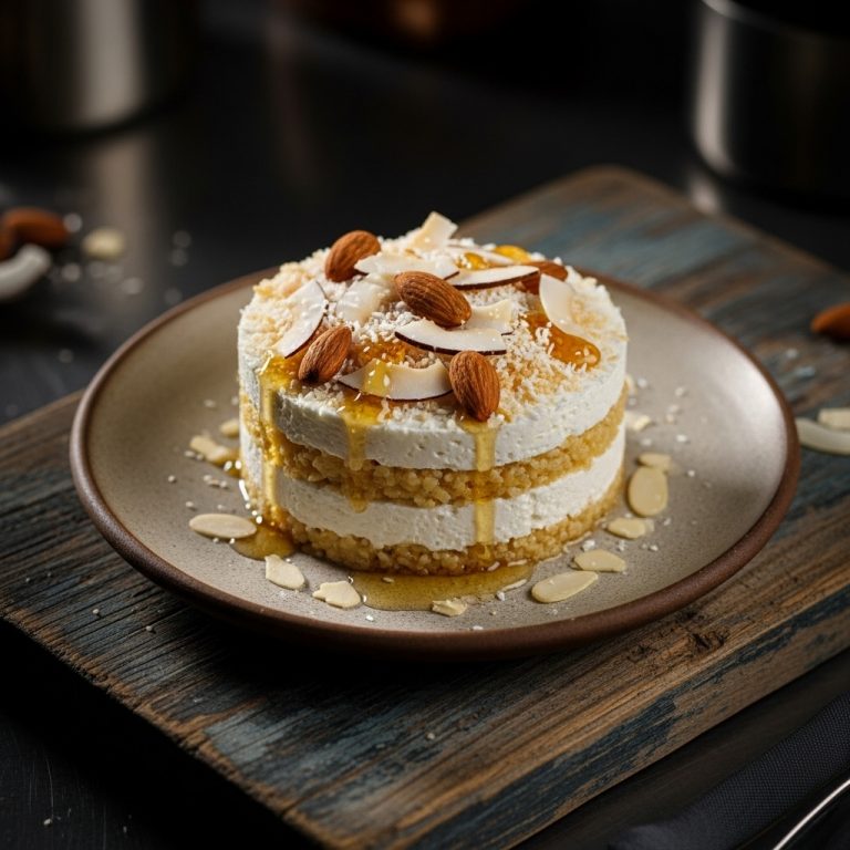 Romantic German Brunch: Almond Coconut Layered Pudding