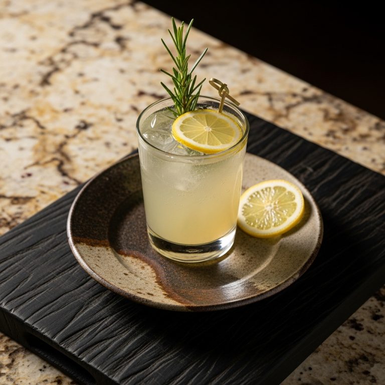 Rosemary Lemon Mocktail