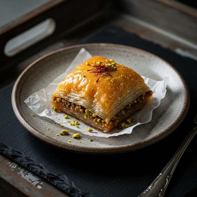 Saffron-Infused Vegan Baklava