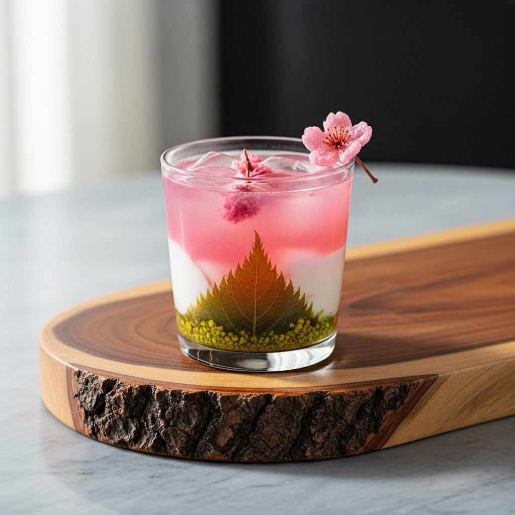 Sakura Mochi-Inspired Mocktail for Paleo Diet
