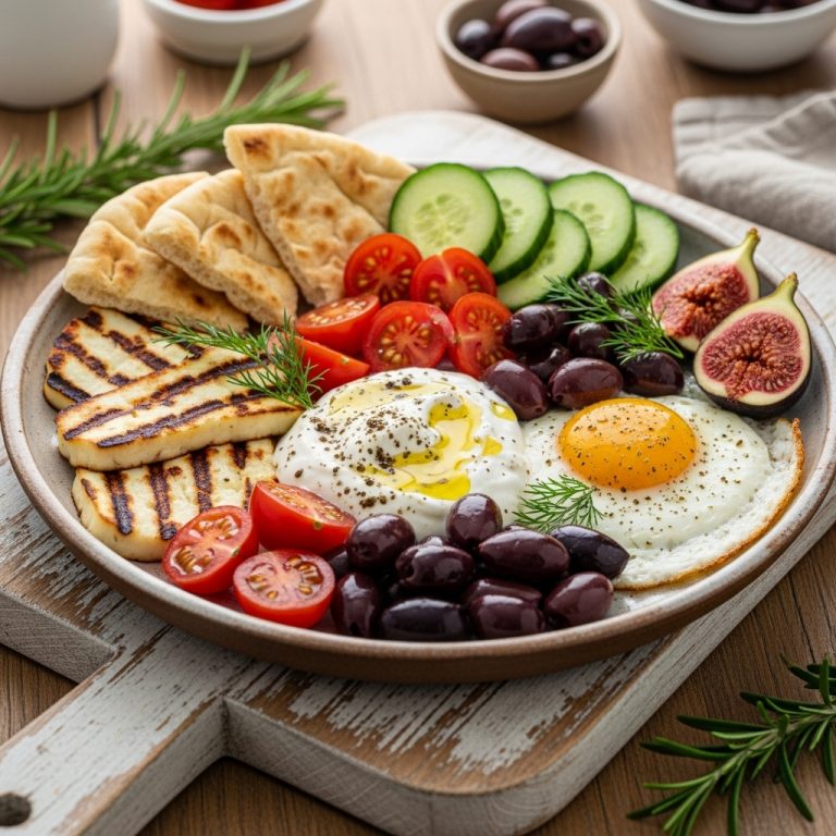 “Savory Greek Breakfast Platter: A Scrumptious Start to Your Day”