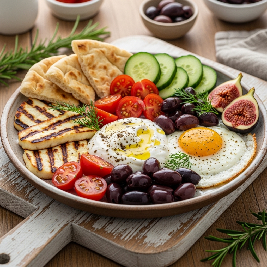 “Savory Greek Breakfast Platter: A Scrumptious Start to Your Day”