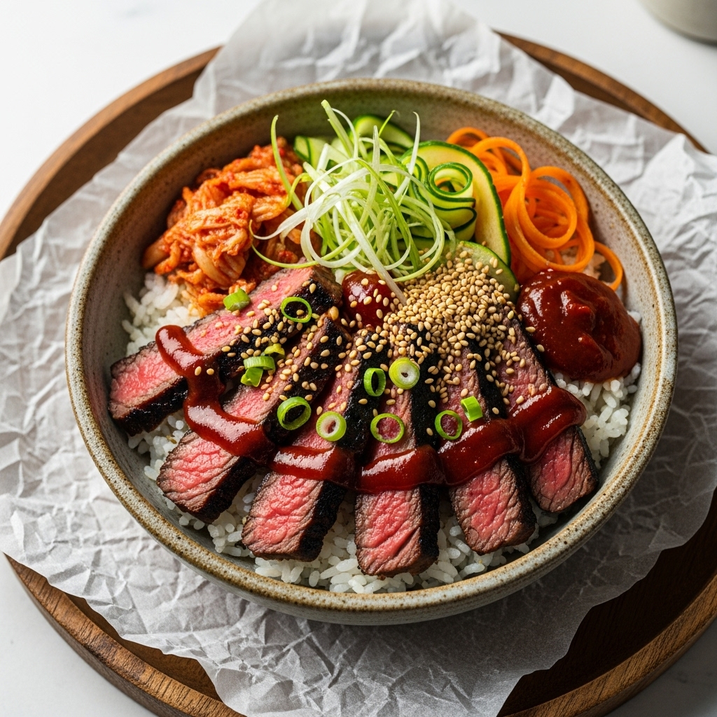 Scrumptious Gluten-Free Korean Spicy BBQ Beef Bowl (Bulgogi Rice Bowl)