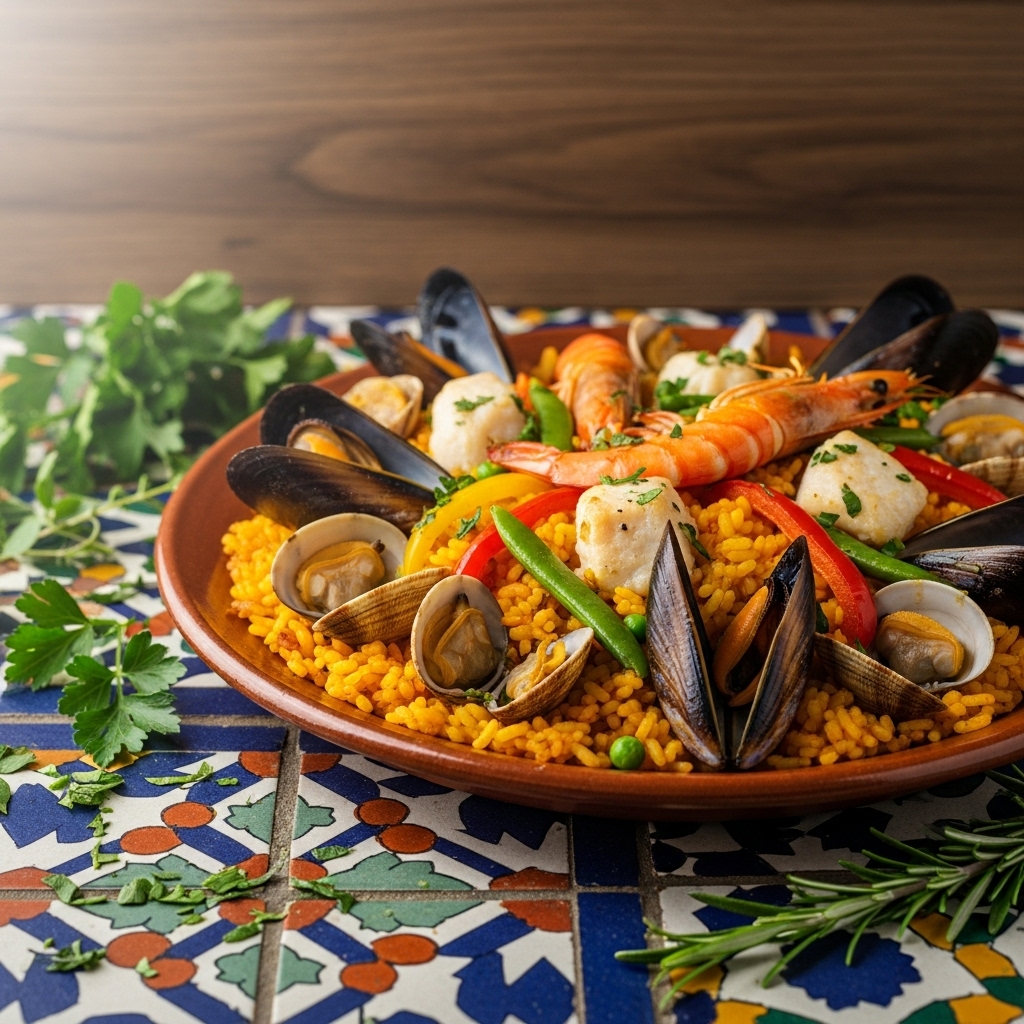 Scrumptious Spanish Seafood Paella Recipe for the Whole Family