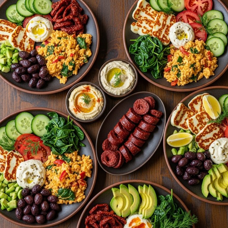 “Scrumptious Turkish Brunch Delight: A Paleo-Friendly Feast for Six”