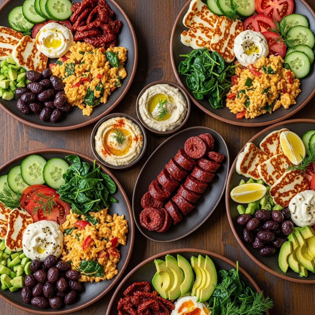 “Scrumptious Turkish Brunch Delight: A Paleo-Friendly Feast for Six”