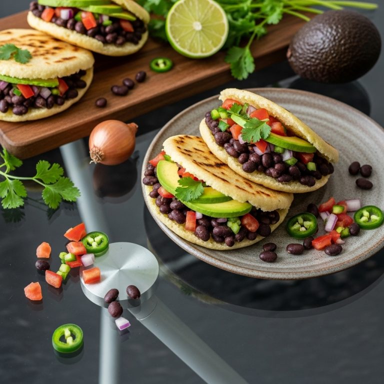 Scrumptious Vegan Arepas with Black Bean Pico de Gallo – A Venezuelan Culinary Adventure