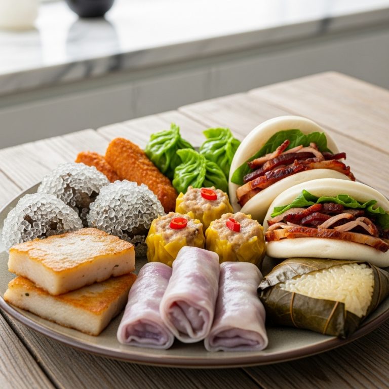 Scrumptious Vegan Chinese Breakfast Dim Sum Feast: A Sensory Culinary Experience