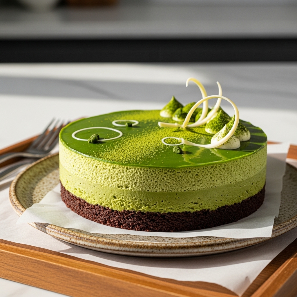 “Scrumptious Vegan Japanese Matcha Mousse Torte Recipe: A Perfect Fusion of East Meets West”