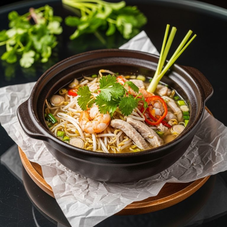 “Scrumptious Vietnamese Gluten-Free Seafood Pho with Lemongrass Aroma – An Exquisite, Easy to Make Dish for Your Special Night In!”