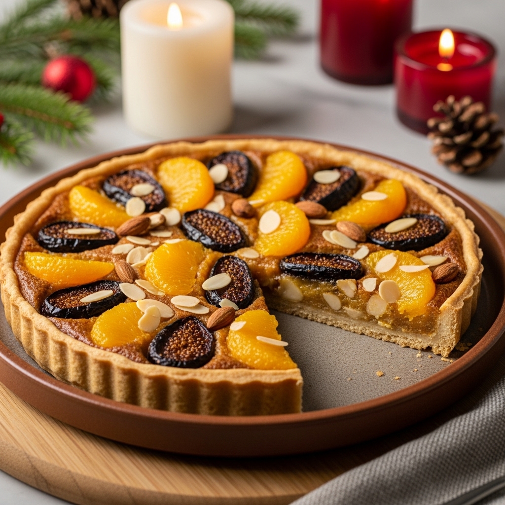 “Sensational Spanish Vegan Tarta de Santiago: A Delectable Fusion of Almonds, Figs & Orange”
