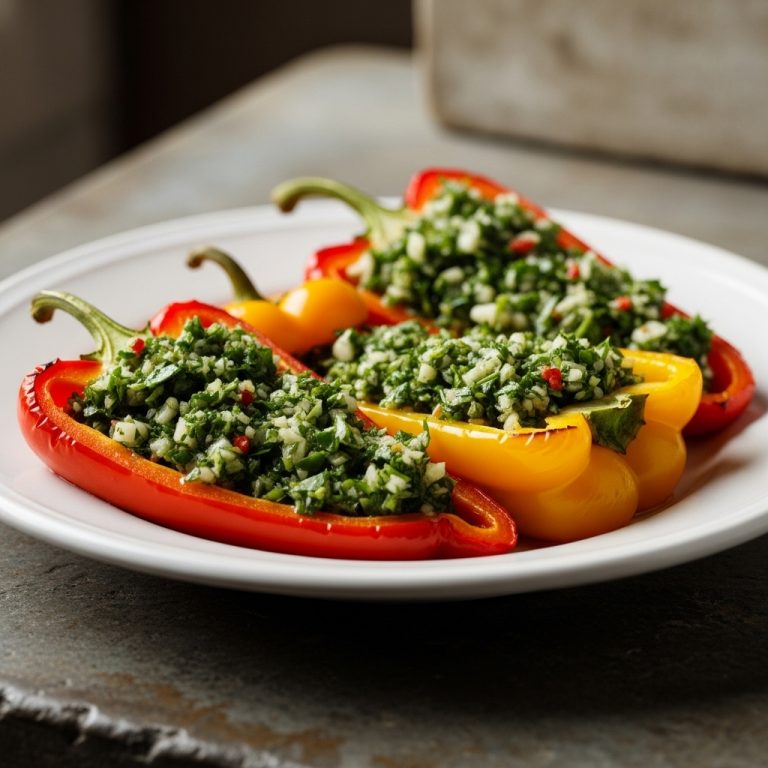 “Sensational Vegan Argentine Chimichurri Stuffed Bell Peppers – A Cinematic Culinary Adventure”