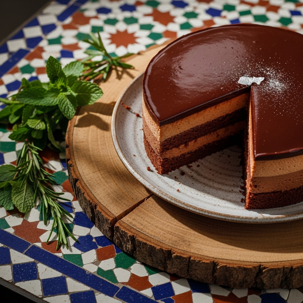 Silken Moonlit Chocolate Mousse Torte