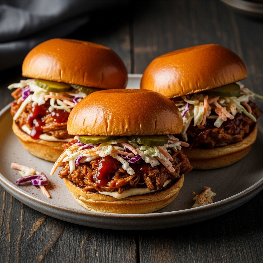 Sizzling BBQ Pulled Pork Sliders with Smoky Coleslaw