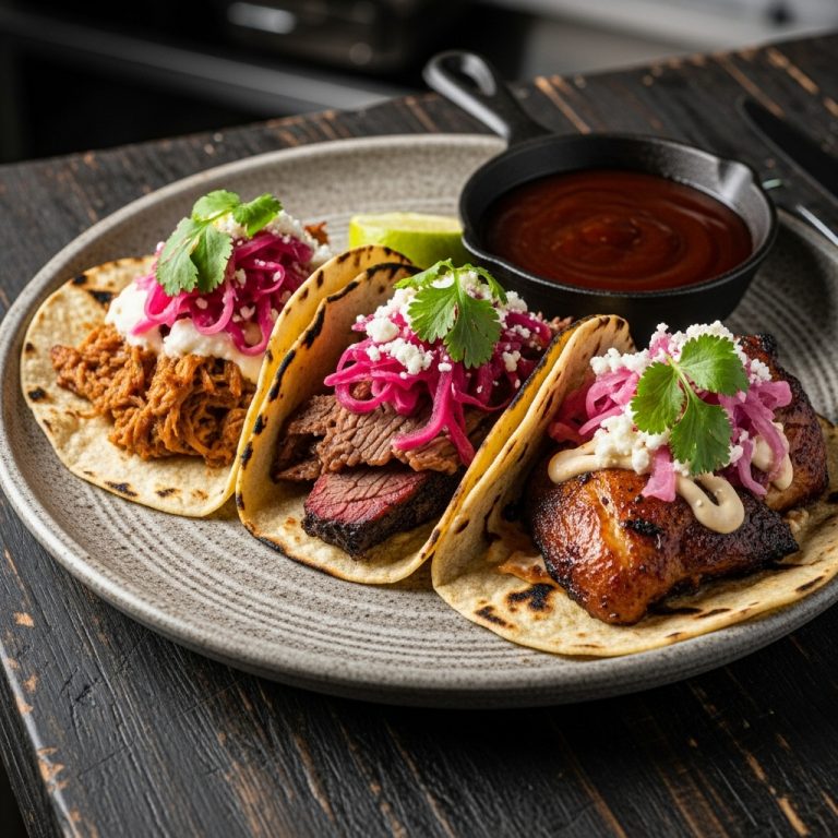 Sizzling BBQ Smokehouse Taco Platter