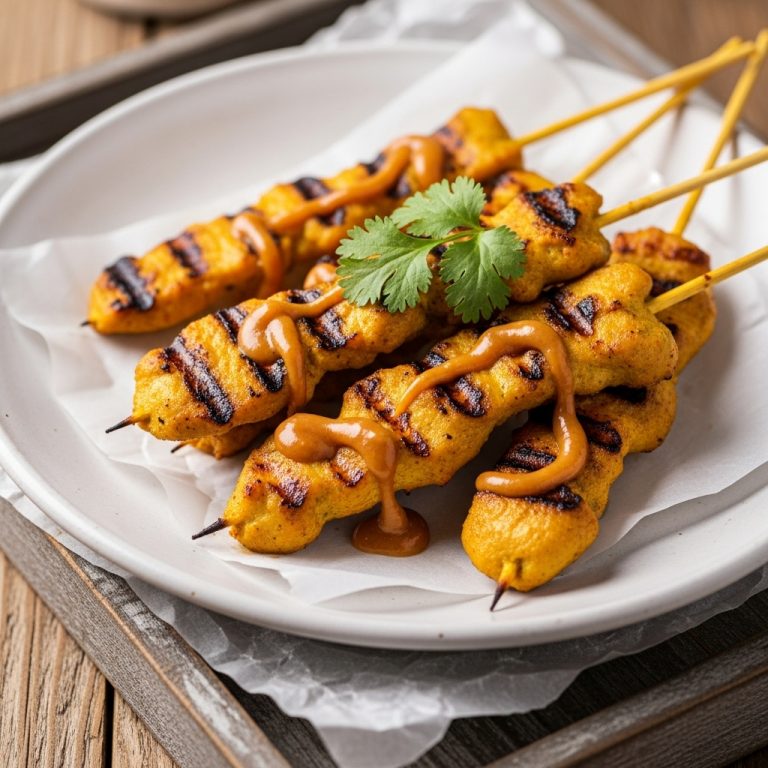 Sizzling Bangkok Street Market Chicken Satay