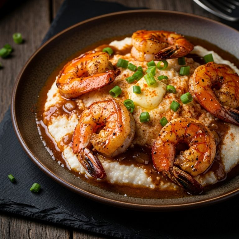 Sizzling Cajun Shrimp & Grits