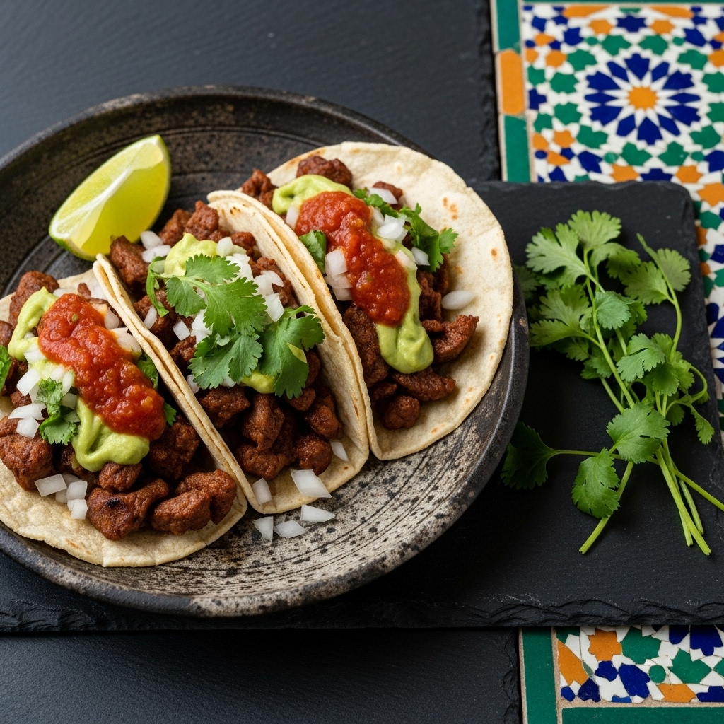 Sizzling Carne Asada Tacos