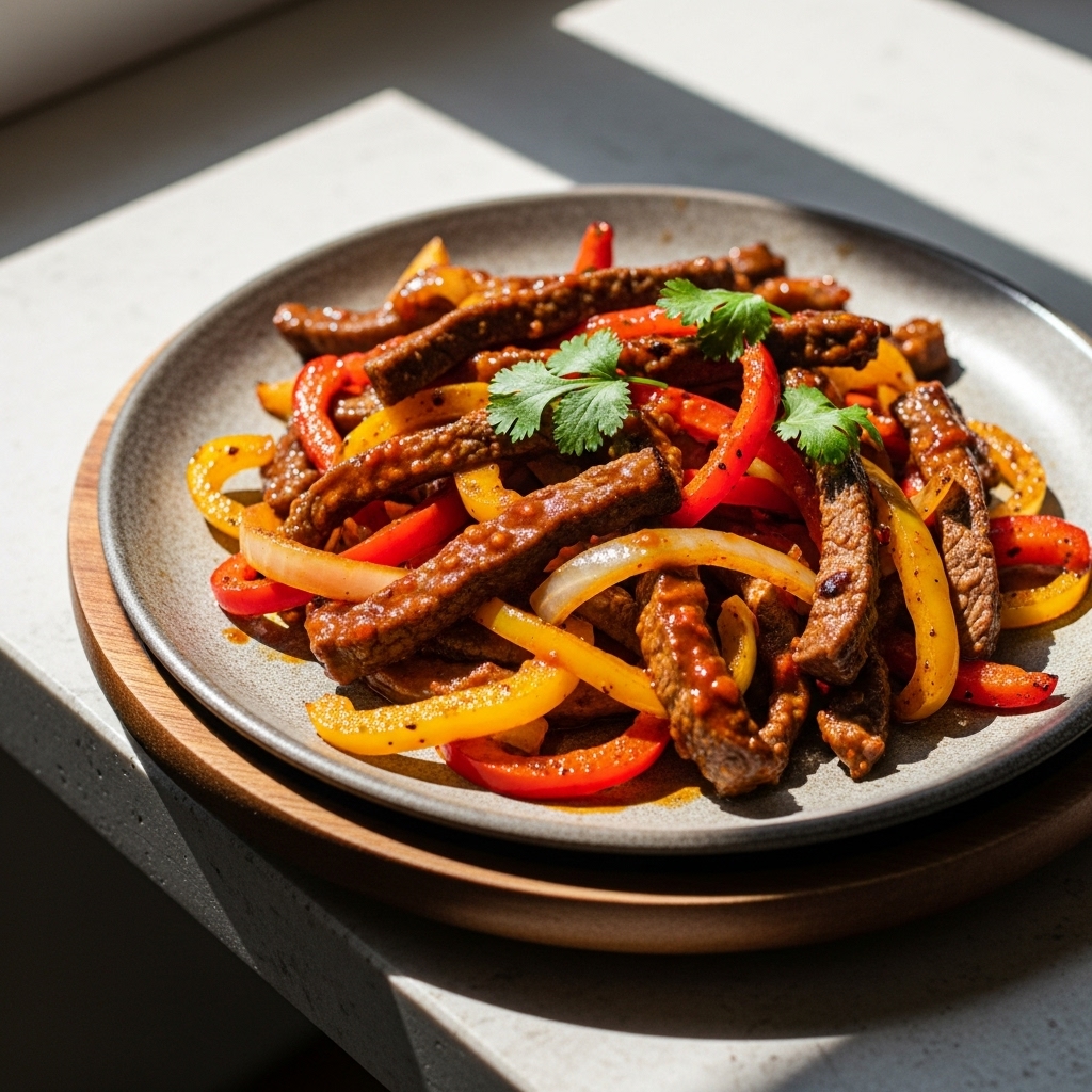 Sizzling Firecracker Steak Fajitas