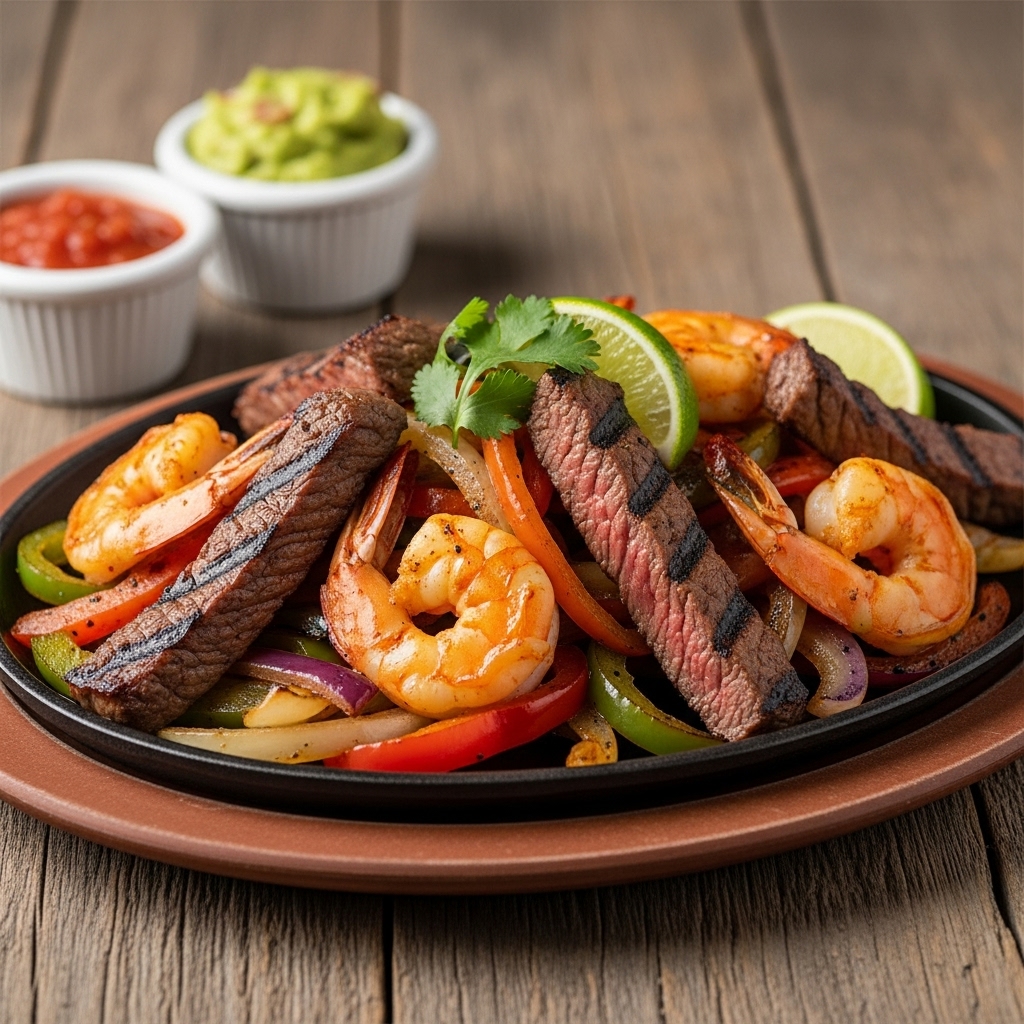Sizzling Smoky Surf & Turf Fajitas