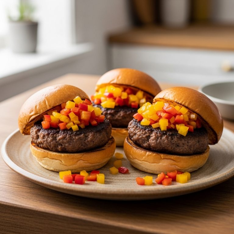 Sizzling Southern Smoked Sausage Sliders with Sweet Pepper Relish
