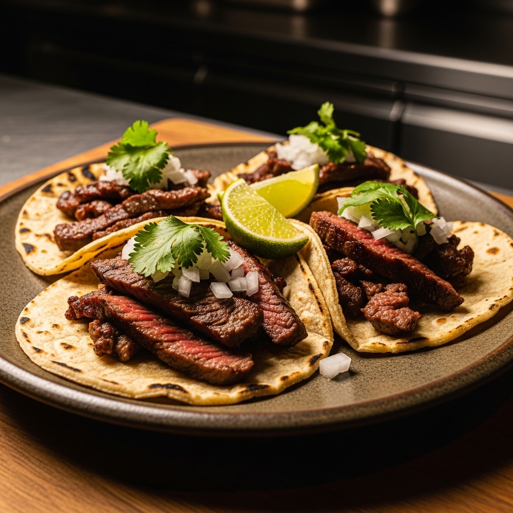 Sizzling Street Fair Carne Asada Tacos