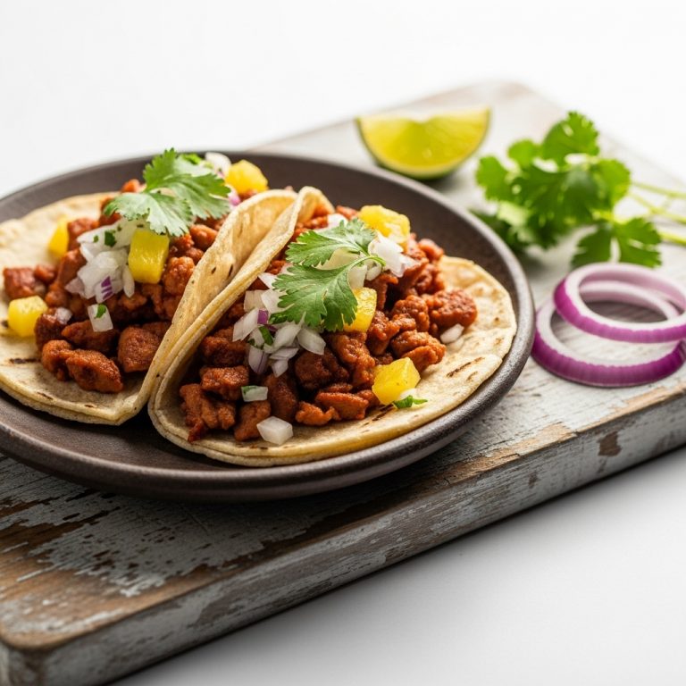 Sizzling Street Food Tacos Al Pastor