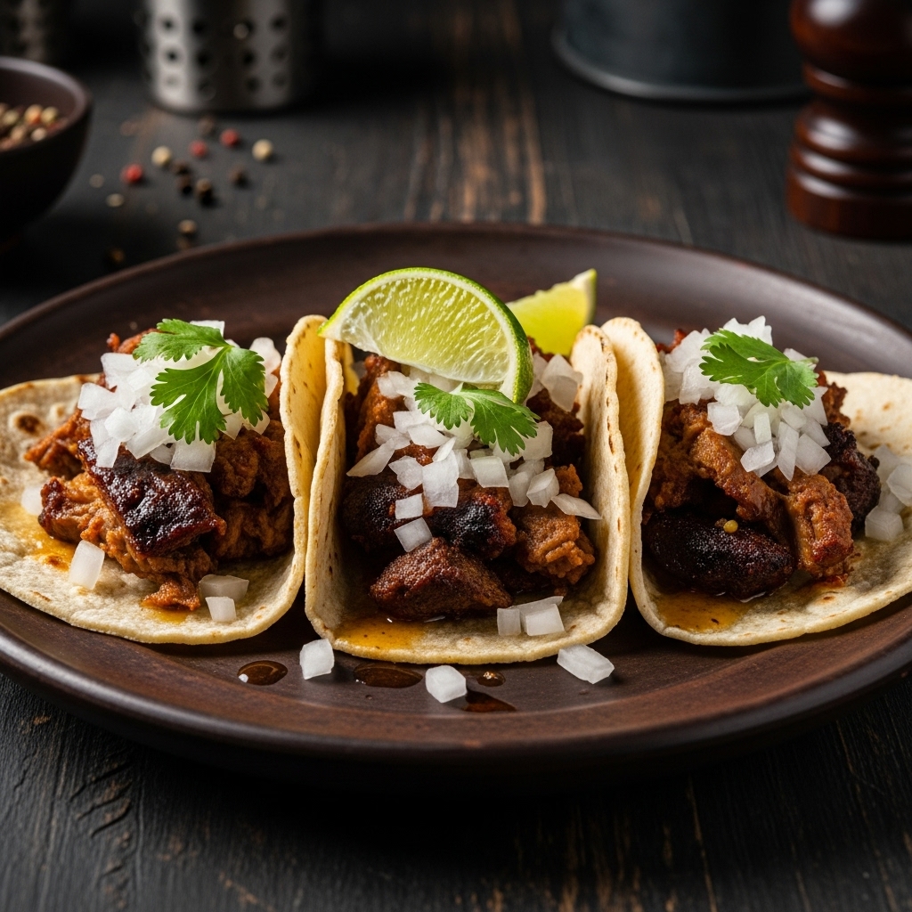 Sizzling Street Market Carnitas Tacos
