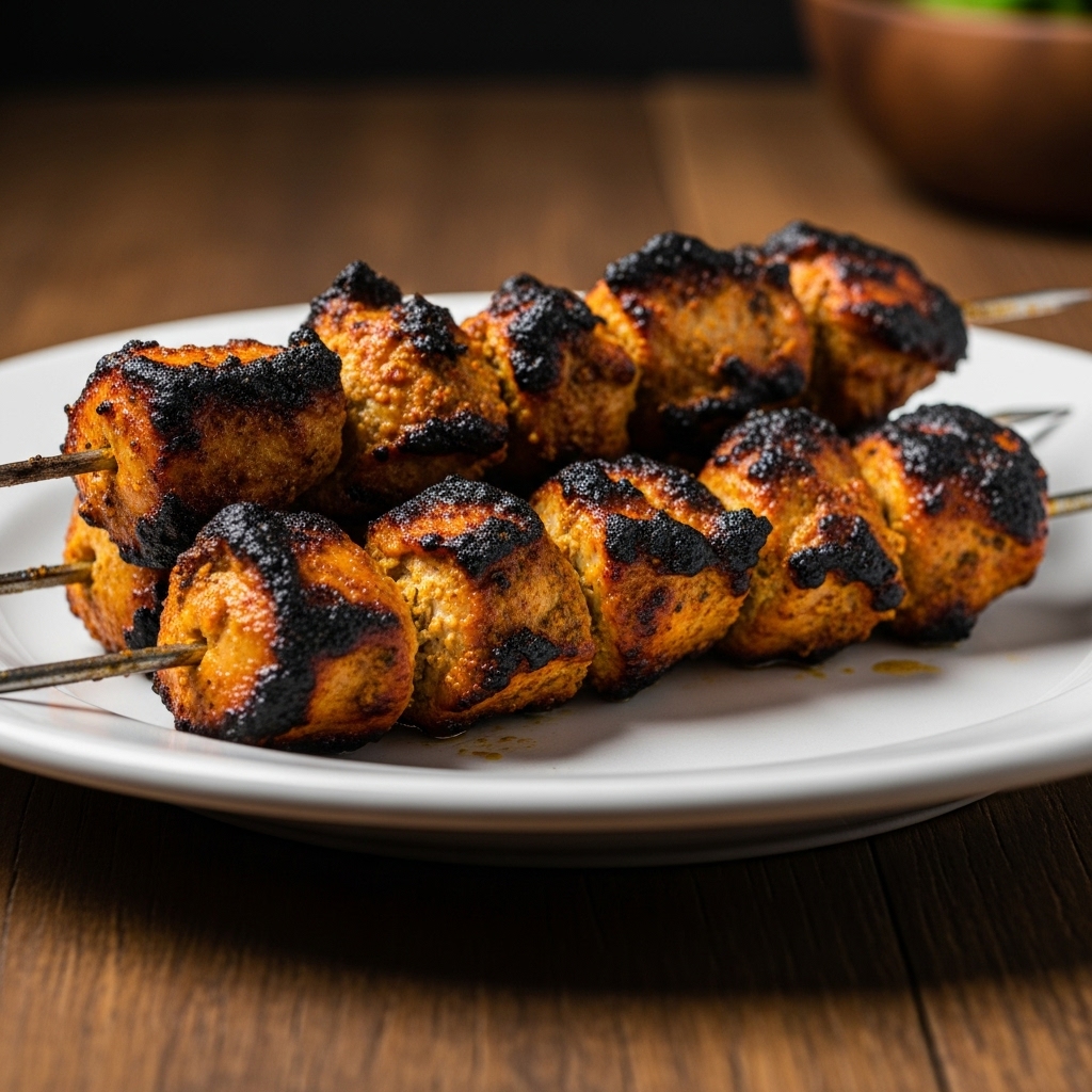 Sizzling Street-Style Tandoori Chicken Skewers