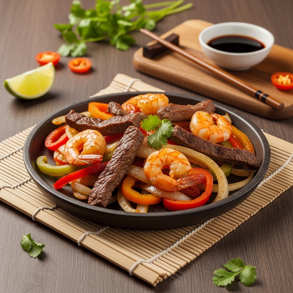 Sizzling Surf & Turf Fajitas: A Copycat Street Food Classic