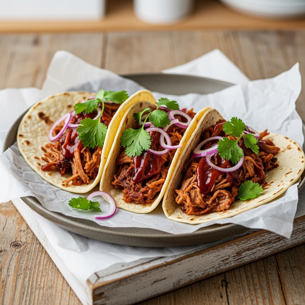 Smoky BBQ Pulled Pork Street Tacos