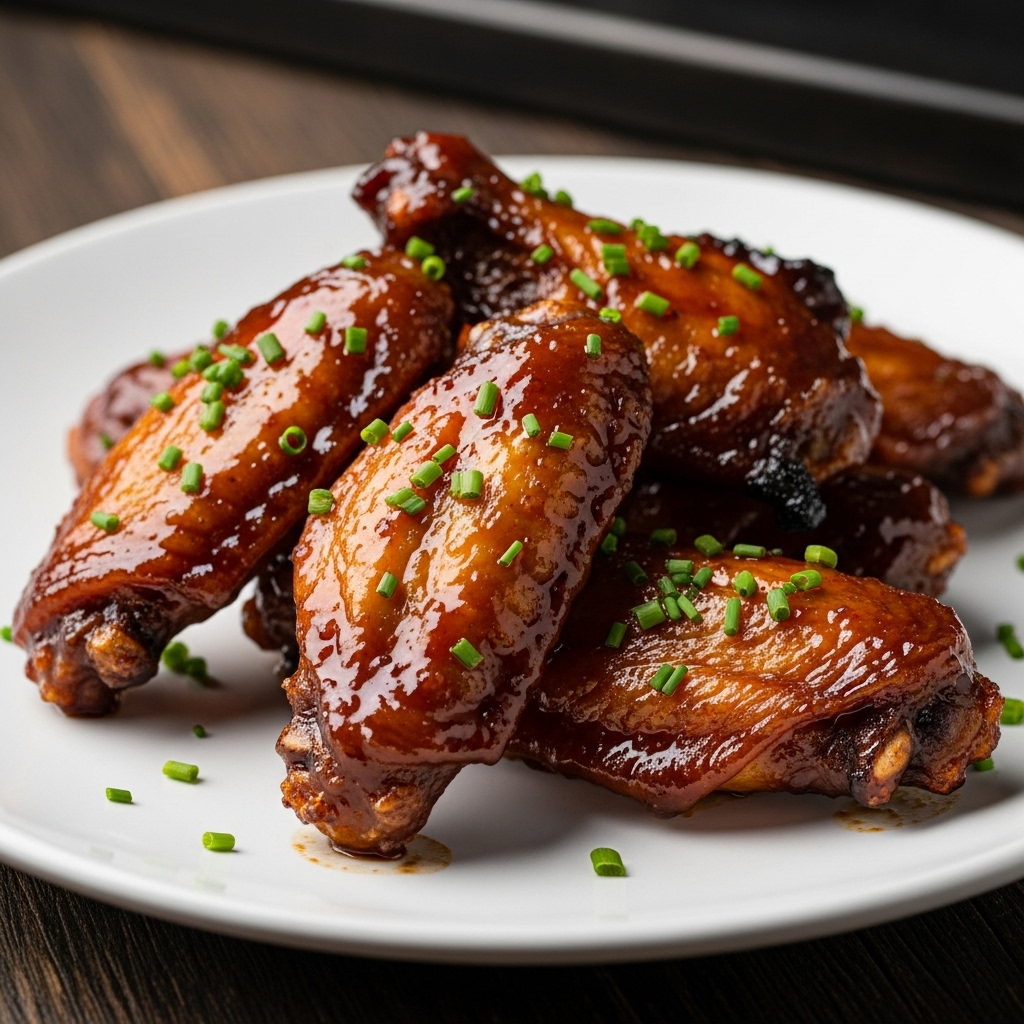 Smoky Bourbon Sticky Wings