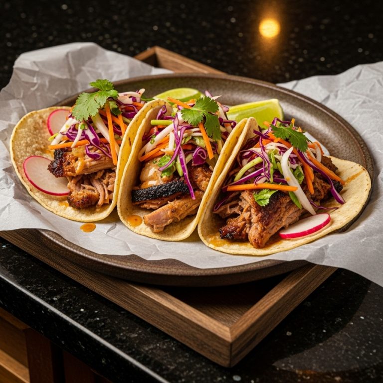 Smoky Carnitas Tacos with Citrus Slaw