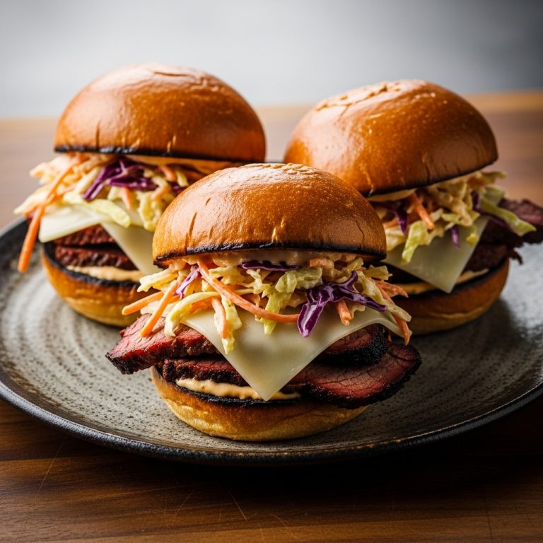Smoky Carolina Reuben Sliders with Sweet and Tangy Coleslaw