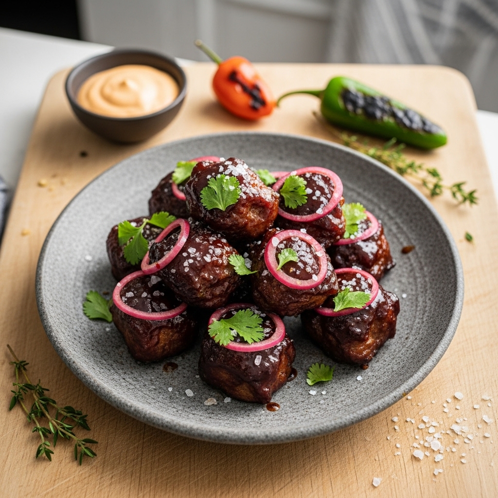 Smoky Chipotle BBQ Brisket Bites