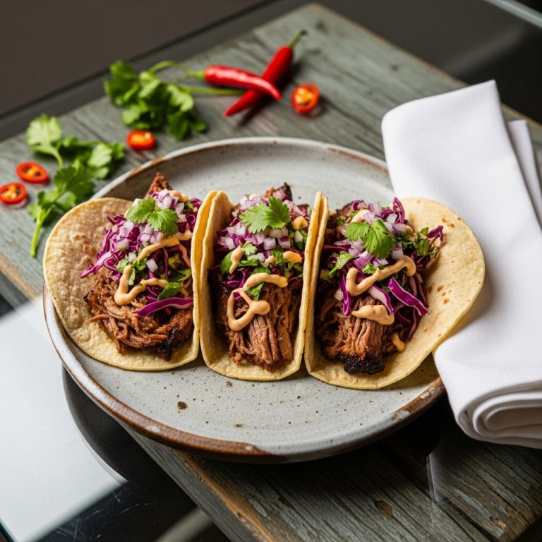 Smoky Chipotle Beef Brisket Tacos