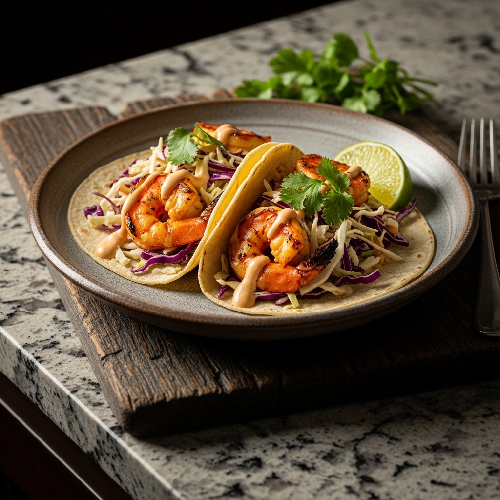 Smoky Chipotle Lime Grilled Shrimp Tacos