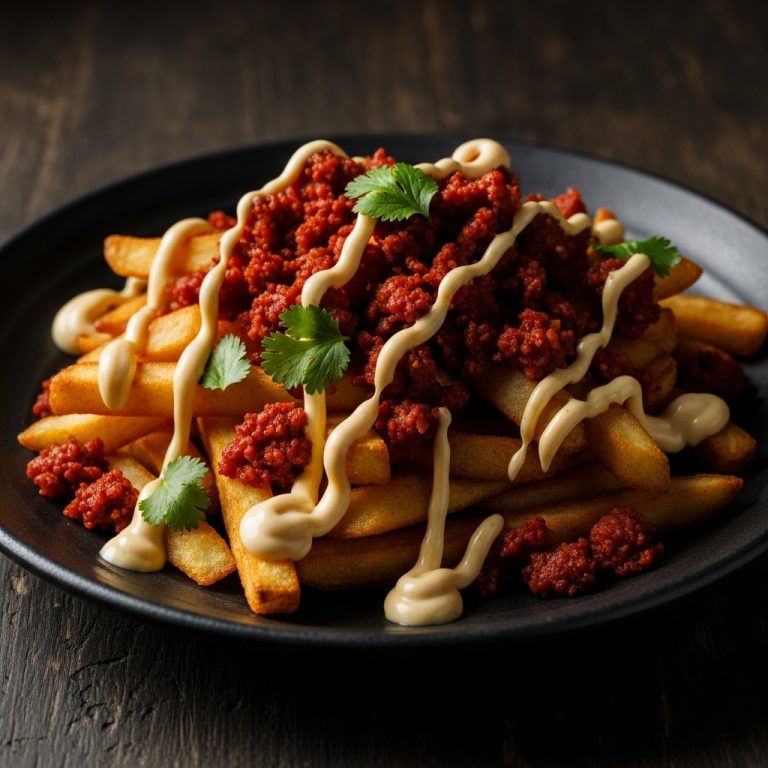 Smoky Chorizo Fries with Miso Aioli