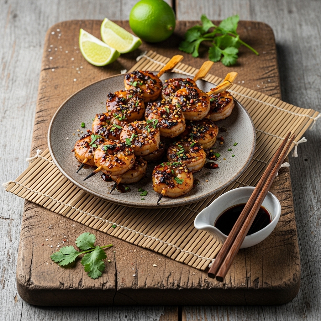 Smoky Devil’s Playground Shrimp Skewers