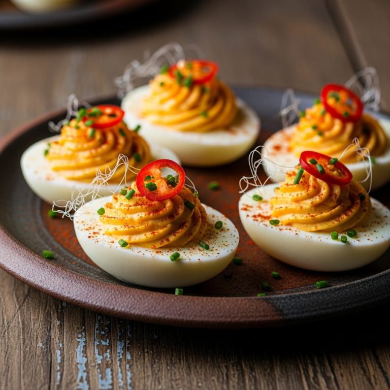 Smoky Firecracker Deviled Eggs
