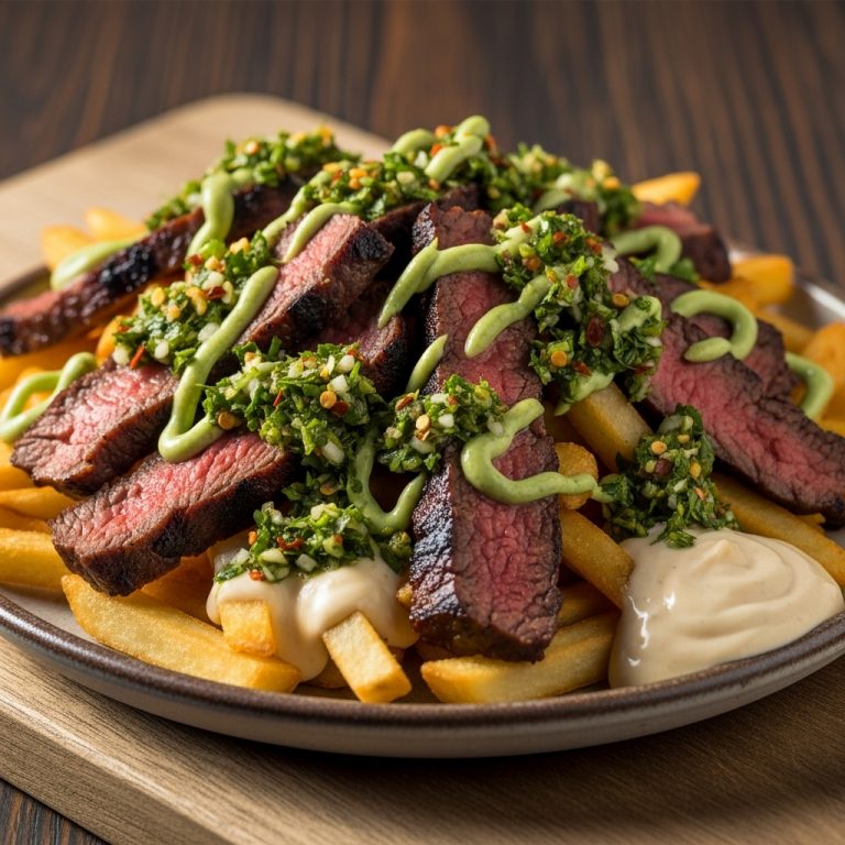 Smoky Grilled Carne Asada Fries with Chimichurri